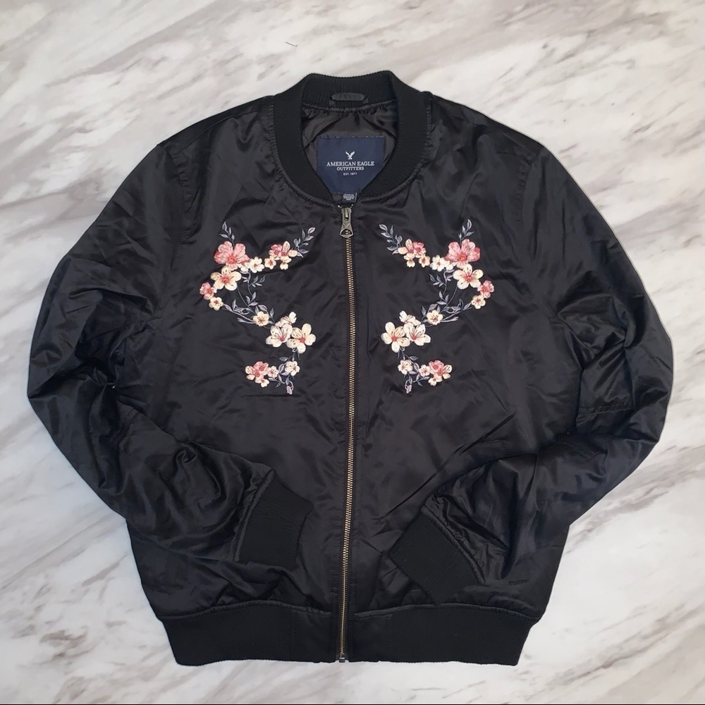 American Eagle Embroidered Bomber (Medium)
